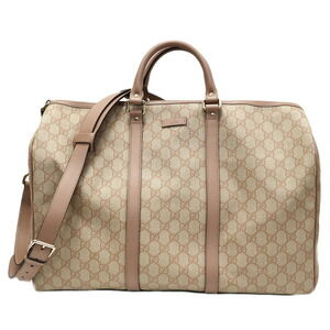 Gucci Boston bag canvas pink beige